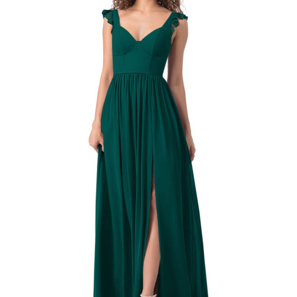 NWT Azazie Stassie Pine Dress